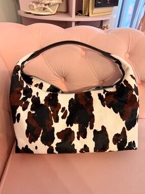 Madewell Mylie Shoulder Bag Cow Print